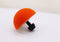 Orange Flocked Round Puppet Nose - 40mm